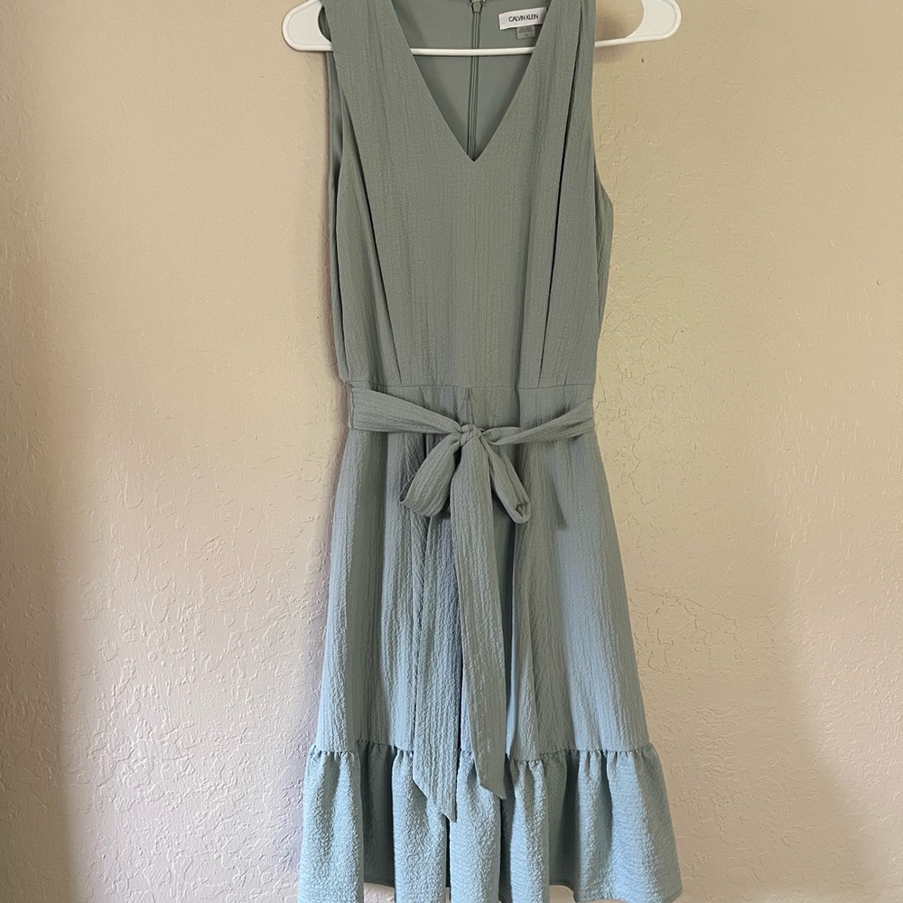 Calvin Klein zip closure short dress with pockets